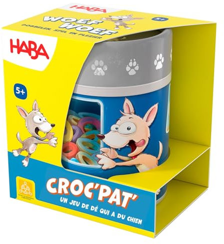 HABA Wow Wau - Lustiges Yatzy Würfelspiel mit Hunden ab 5 Jahren - Einfache Regeln für schnelles Spiel - Perfekt für unterwegs - 2010889002