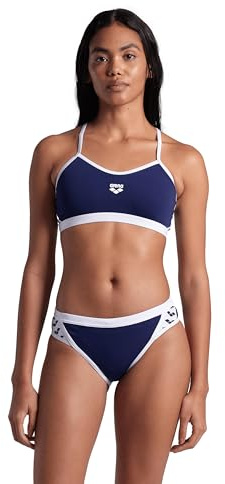 Arena Performance Icons Solid Women's Two-Piece Swimsuit Cross Back MaxLife Bikini Pool Training Suit