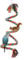 Parrot Perch, 100cm Parrot Stand Colorful Bird Climbing Parrot Stand Toys Bird Spiral Rope Perch for Parrot/Parakeet/Cockatiel Bungee