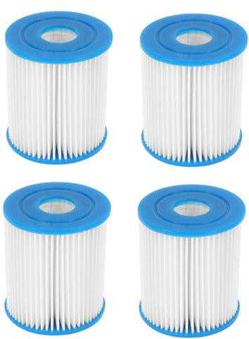 ifundom 4 Pièces Accessoires de Filtre à Piscine Pompe à Eau filtres de Piscine Remplacement Filtre de Piscine Pompe de Filtration Piscine Filtre à Eau de Piscine Plastique Bleu