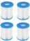 ifundom 4 Pièces Accessoires de Filtre à Piscine Pompe à Eau filtres de Piscine Remplacement Filtre de Piscine Pompe de Filtration Piscine Filtre à Eau de Piscine Plastique Bleu