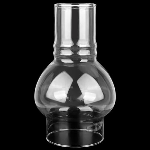 SYOENK Oil Lamp Chimney Replacement 3 Inch Base by 6 1/4 Inch Tall Glass Shade Clear Borosilicate Hurricane Lamp Glass for Kerosene Oil Lamps Chimney Parts & Accessories