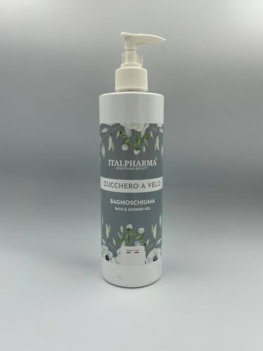 ITALPHARMA Set Bagnoschiuma Delicato, 8 Fragranze Naturali, Formula Ipoallergenica con Oli Vegetali, 500ml, Dispenser Pump, Made in Italy (Zucchero a Velo)