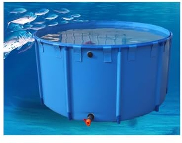Piscina fuori terra, Tela rotonda pieghevole for laghetto for pesci(59INx23IN/1000L)