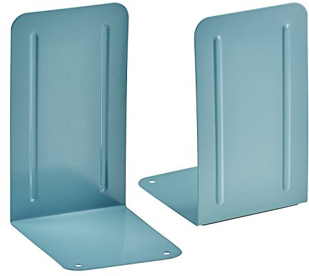 Acrimet Premium Buchstützen aus Metall rutschfest Schwerlast 17.5 x 10 x 11.7 cm (Grün) (1 Paar)