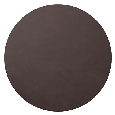 LindDNA Tischset Circle aus recyceltem Nupo Leder in der Farbe Purple mit einem Durchmesser von 40cm, 983405