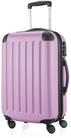 HAUPTSTADTKOFFER - Spree - Bagages Cabine à Main, Valise Rigide, Trolley, ABS, TSA, extra léger, extensible, 4 roues, 55 cm, 42 L, lilas