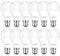 Lepro Bayonet Light Bulbs 60W Equivalent, Warm White 2700K, 8.5W 806lm LED Bayonet Bulb, B22 LED Bulbs, BC GLS Energy Saving Lightbulbs Bayonet, Non-dimmable, Pack of 12