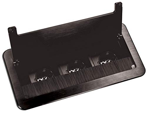 Orno AE-13127(GS)/B Versenkbare Einbau Steckdosenleiste 3fach 1,5 m Kabel