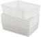Hokky Plastic A4 Storage Basket Tray, White Office Tray Basket, 6 Pack
