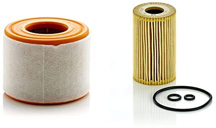 Original MANN-FILTER C 15 010 - Luftfilter - für PKW & N-FILTER Ölfilter HU 7008 Z – Ölfilter Satz mit Dichtung/Dichtungssatz – Für PKW