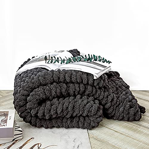 XZSBDXHH Gestrickte Decke Grob Kuscheldecke 130x160cm/51x63in Grobe Strickdecke Wolle Garn Arm Super Große Stricken Werfen Handgewebte Decke Haustier Bett Stuhl Sofa Yoga Matte Teppich (B)
