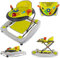 Lauflernhilfe Gehfrei und Schaukelsitz Kinderwiege Babywippe Babyschaukel Baby Walker mit Tasten, Lichtern und Sound für 6-12 Monate Sun Baby (Grün)