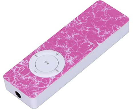 MP3-Player mit Bluetooth,MP3-Player, verlustfreier HiFi-Sound-MP3-Player, tragbarer digitaler Musik-Media-Player, tragbare Musikgeräte, Mini-MP3-Unterstützung bis zu 64 GB Speicherkarte(rosa)