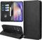 ZYIMOU Handyhülle für Samsung Galaxy A54 5G Hülle mit Schutzfolie, Leder Schutzhülle Standfunktion Kartenfach Wallet Klapphülle Samsung Galaxy A54 5G Flip Case Cover, Schwarz
