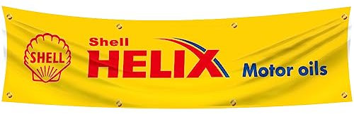ENMOON Motoröl-Banner-Flagge, 6 x 2,4 m, für Laden, Auto-Show, Garage, Wanddekoration