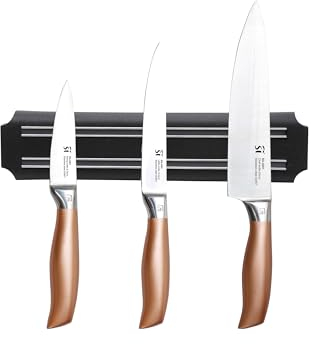 Juego de cuchillos 4pzs acero inox cobre