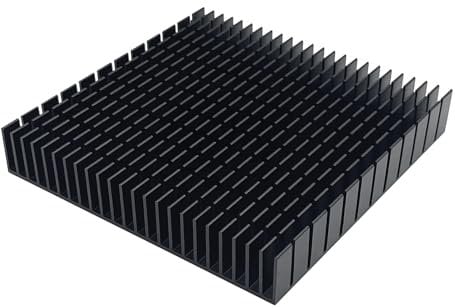 Awxlumv Grand dissipateur thermique en aluminium de 120 mm x 120 mm pour routeur, base de refroidissement et alimentation de carte graphique IC, dissipateur thermique 120 mm x 120 mm x 20 mm
