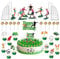 Football Cake Toppers for Boys Girls Football Cake Decorations for Men Football Cake Topper Happy Birthday Cake Decorations Gold Ball Cake Toppers Birthday Football Cupcake Toppers Theme Party