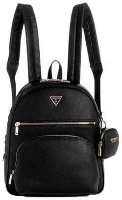 GUESS Damen Power Play Large Backpack, großer Tech-Rucksack, Schwarz, Einheitsgröße