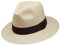 Traditional Foldable/Rollable Genuine Panama Hat - Natural with Brown Band - 58cm