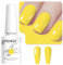 Vishine Lemon Yellow Gel Nail Polish, 8ml High Gloss Soak Off U V Gel Nail Polish for French Nail Manicure Salon DIY L270