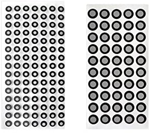 AUBEST 3D-Scanmarker 1000 3D-Scanner Photogrammetrie Hochreflektierender Markierungspunkt Innenmarkierungspunkt Messpunktmarkierung 3D-Scanner-Zielpunkt(Color:3mm x 6mm)