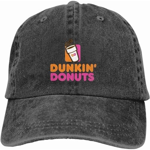 WXXXMEI Baseballmütze Casual Unisex TRIOEPU Doughnut Dunkin Camping Vintage Jeans Klassische Baumwolle Papa Hut Verstellbare Glatte Mütze Mode Geschenke