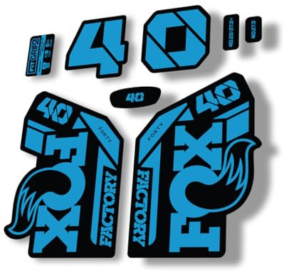 Autocollant de rechange pour fourche Fox 40 2021 Series Bleu (brillant)