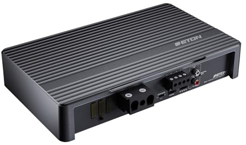 ETON MA 1 - Amplificatore compatto a 1 canale, potente mini subwoofer per auto e camper, monoblocco classe D da 1 x 690 W