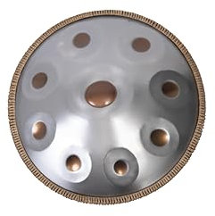 Handpan Drum - 22-Inch 9-Note D Kurd 440Hz - Hand Tuning Handpan - Includes Soft Bag, Mallets, Stand, Note Stickers, Cleaning Cloth - Artist Performance Video