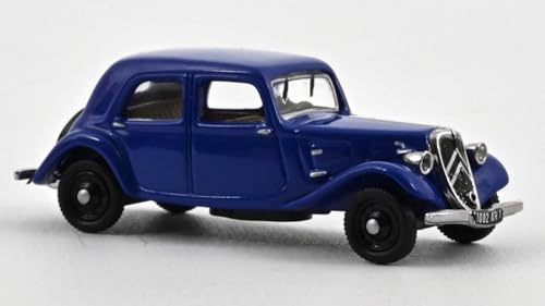 Modell in Maßstab, kompatibel mit CITROEN 11 AL 1938 EMERAUDE BLUE 1:87 NOREV NV153009