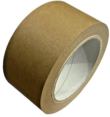 Trendsky 6 Rollen Leise abrollend 50m Papierklebeband mit Naturkautschuk 130µm Kleber Papierband Braun Papier Packband für umweltgerechtes Verpacken