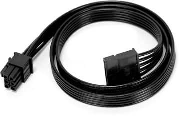 Ruimou 1Pc 6-Pin to SATA Modular Cable 60cm Compatible with Corsair | Compatible with EVGA/Compatible with Seasonic/Compatible with Superflower/Compatible with Coolermaster