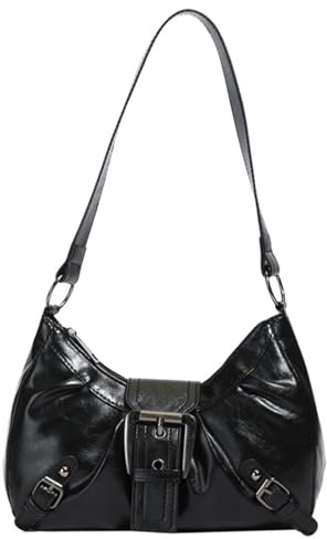 MLPKOI Umhängetasche Damen Klein Handtasche, Y2K Shoulder Bag Vintage Punk-Style Damen-Umhängetasche für Teenager Mädchen, Perfekt für Party Date Alltag