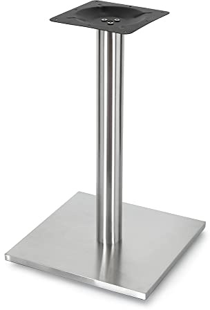 Mucola Edelstahl Tischuntergestell 72cm – Robustes Tischgestell 45x45cm für Esstisch, Schreibtisch, DIY Tischplatte Holz Granit Glas, Modern Design, inkl. Montagematerial