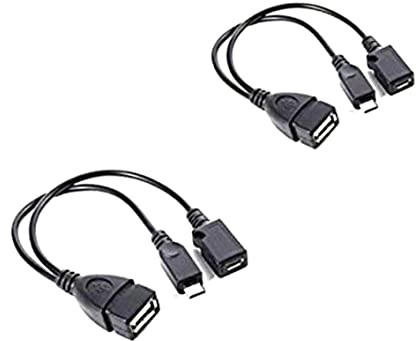 Faroby USB Netzwerk Adapter 2 PCS TV Kabel Adapter Ethernet Stick 4K for Fire Stick