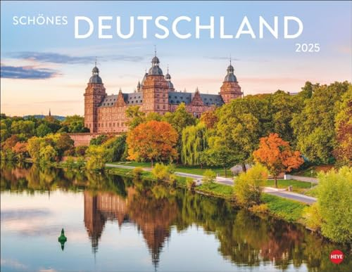 Schönes Deutschland Posterkalender 2025: Reise-Kalender mit 12 atemberaubenden Fotografien von der Nordsee bis zum Bodensee. Landschaften-Wandkalender 2025. 44 x 34 cm. Querformat.
