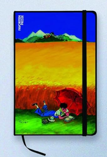 Notizbuch Walter Trier: Lesende im Kornfeld A5 (Notizbücher: Eintragebücher liniert)