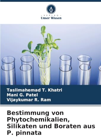 Bestimmung von Phytochemikalien, Silikaten und Boraten aus P. pinnata: DE