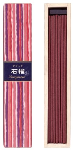 Nippon Kodo Japanese Kayuragi Pomegranate Incense (40 Bs Barrels and Incense Holder)