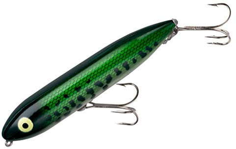Heddon X9255-BB Zara Spook, 4 1/2 Zoll, 3/4 Unzen, Babybarsch