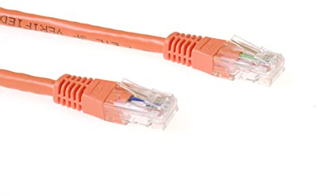 ACT CAT6 LAN Kabel U/UTP 1000Mbit/s PoE Vollkupfer, 3m Orange - IB1503 | Netzwerkkabel, Snagless, für Datenzentren
