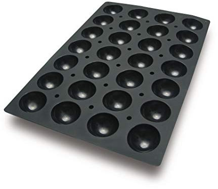 LACOR 66761 Moule en Silicone pour Demi-sphères de 70 mm x Ø 35 mm Dimensions totales 60 x 40 cm