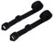 Benristraps 25mm Utility Strap with Ladderlock Buckle for Camping, Caravanning, Industrial Uses (2 Pack) (black, 2 metres)