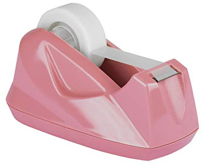 Acrimet Dispenser per Nastro Adesivo Premium, Plastica, Antiscivolo (Resistente) (Rosa)