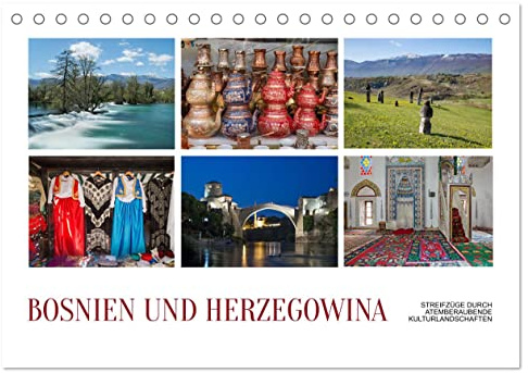 Bosnien und Herzegowina - Streifzüge durch atemberaubende Kulturlandschaften (Tischkalender 2026 DIN A5 quer), CALVENDO Monatskalender: Die ... ein reiches kulturelles Erbe. (CALVENDO Orte)