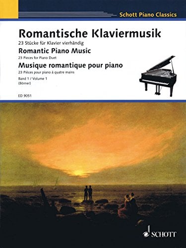 Romantische Klaviermusik: 23 Stücke für Klavier vierhändig. Band 1. Klavier 4-händig. (Schott Piano Classics, Band 1, Band 1)