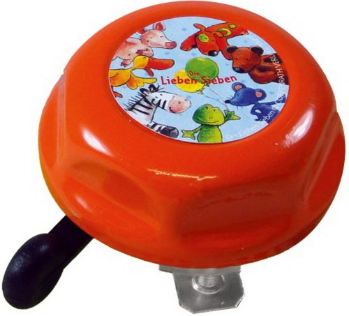 Bike Fashion Kinder Die Lieben Fahrradglocke, orange, 5 x 5 x 5 cm