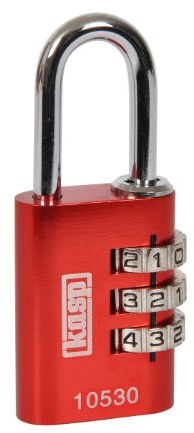 Kasp K10530REDD 105 Series Aluminium Combination Padlock - Red